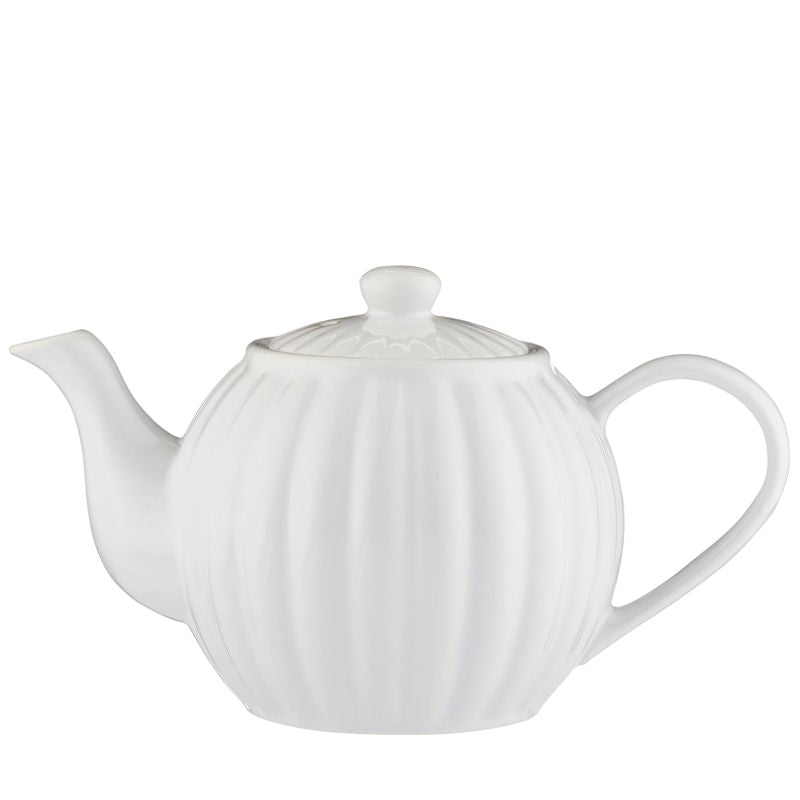6 Cup Teapot - Luxe White