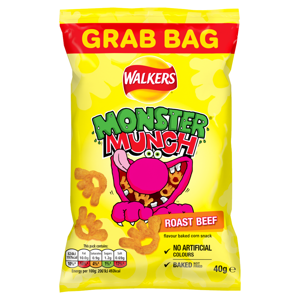 Walkers Monster Munch Roast Beef 40g