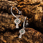 Shanore - Cross Hoop Earrings