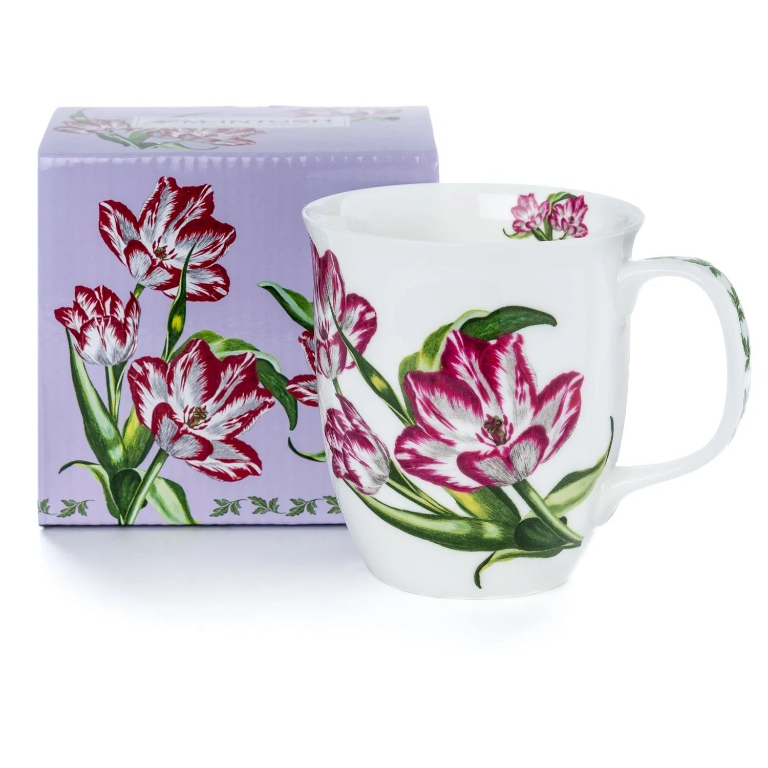 Botanical Flowers Blooming Tulips Mug