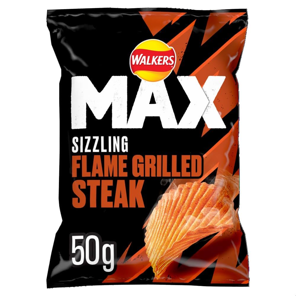 Walkers Sizzling Flame Grilled Steak Crisps