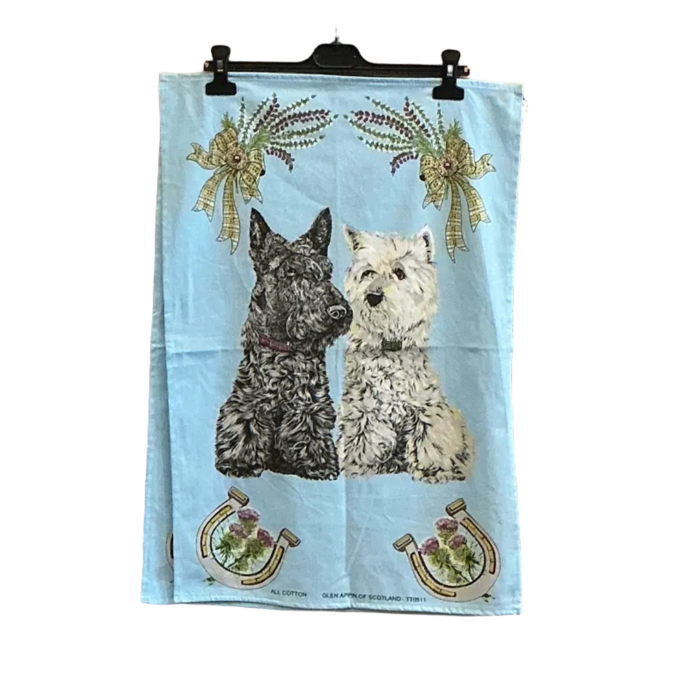 Tea Towel - Scottish Dogs