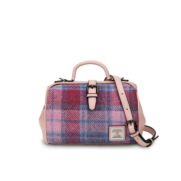 Islander Medium Doctor Bag - Pink Blue Tartan