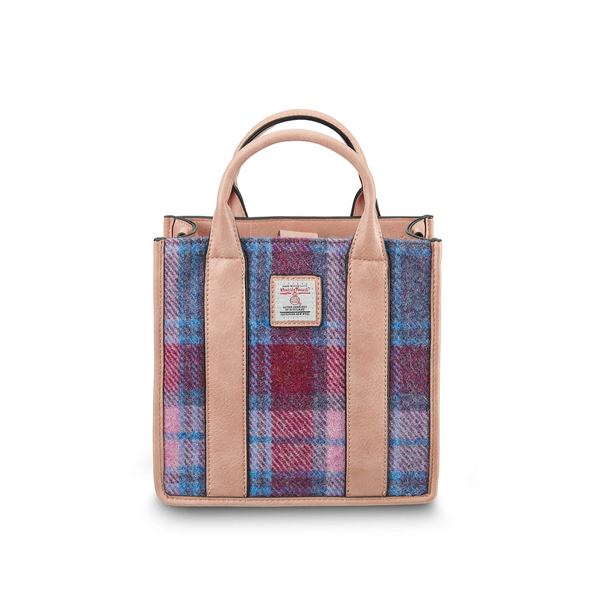 Islander Medium Tobi Tote - Pink and Blue Tartan