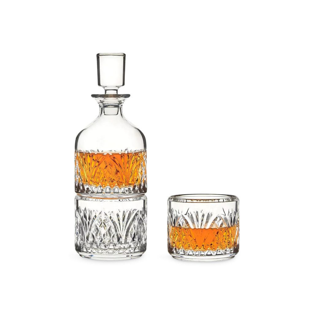 Ashford stackable Glass Decanter Set