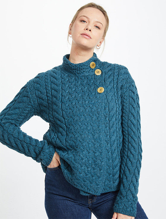 Aran Asymmetrical Cardigan