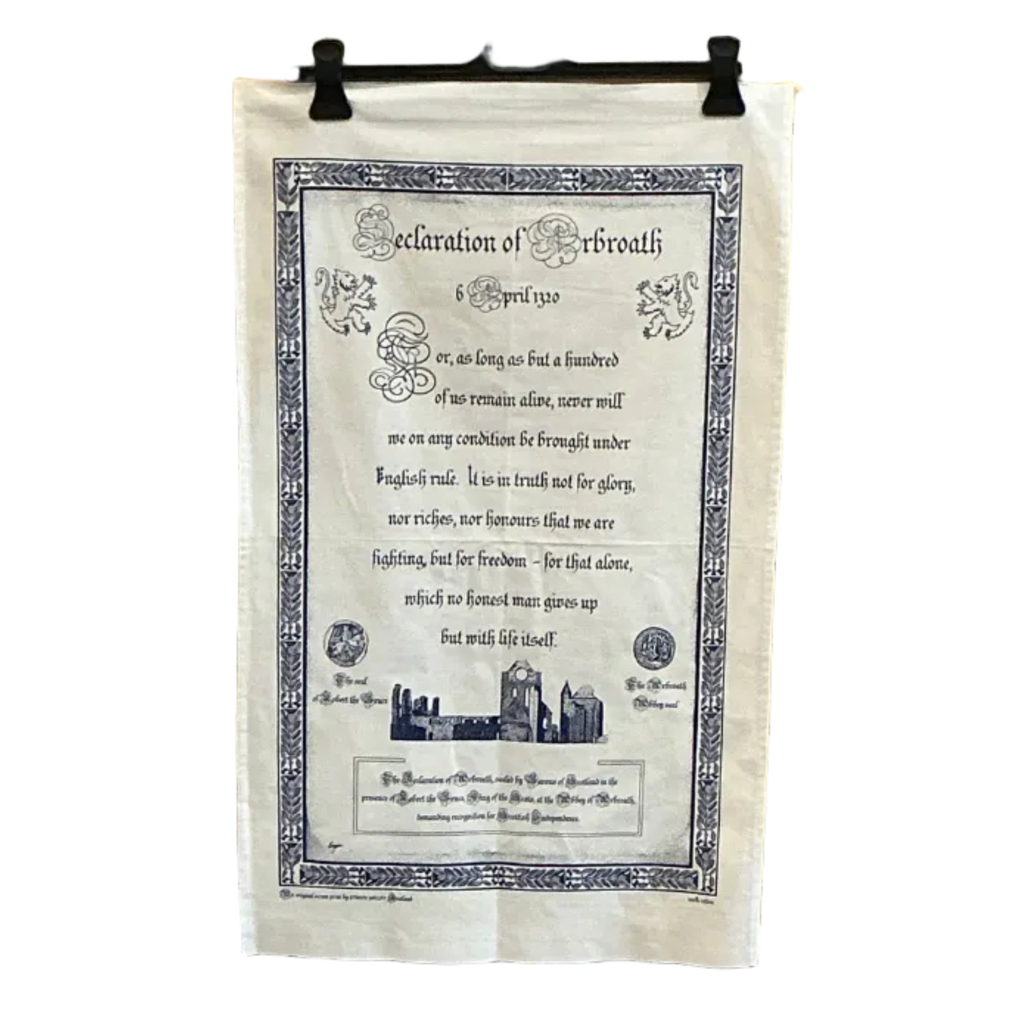 Tea Towel - Declaration of Arbroath