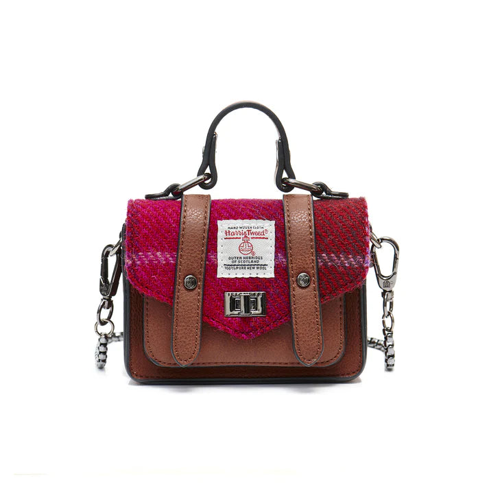 Islander Wee Satchel - Fuchsia Tartan