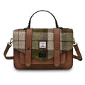 Islander Large Satchel - Chestnut Herringbone