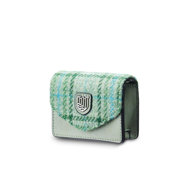 Islander Card Case - Mint Tartan