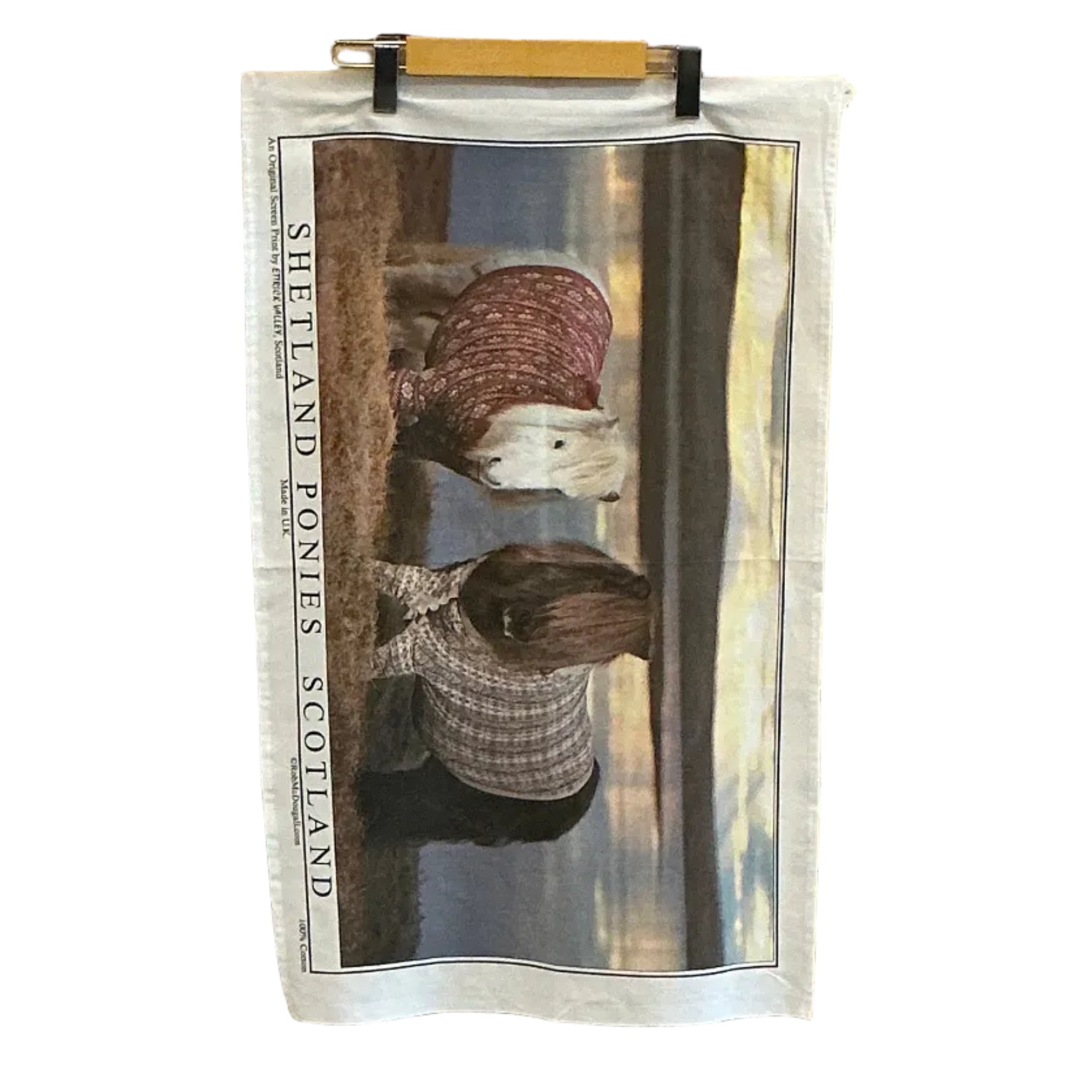 Tea Towel - Shetland Ponies