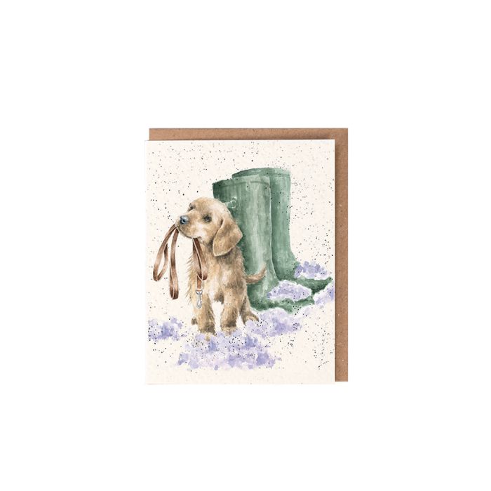 Wrendale Mini Card 'The Winter Walk'