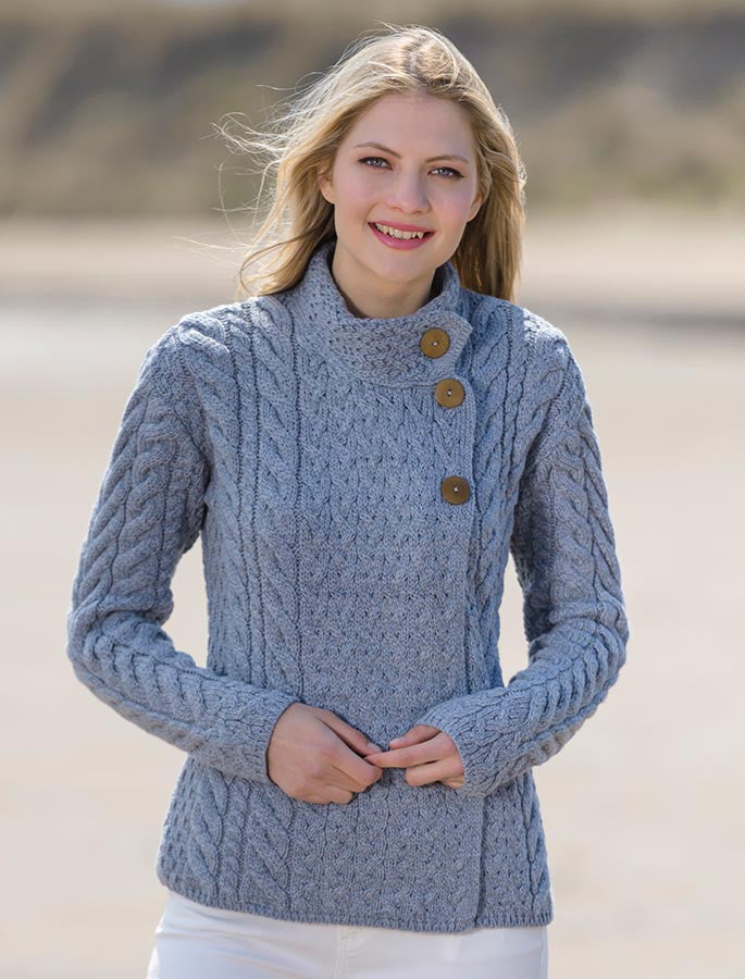 Aran Asymmetrical Cardigan