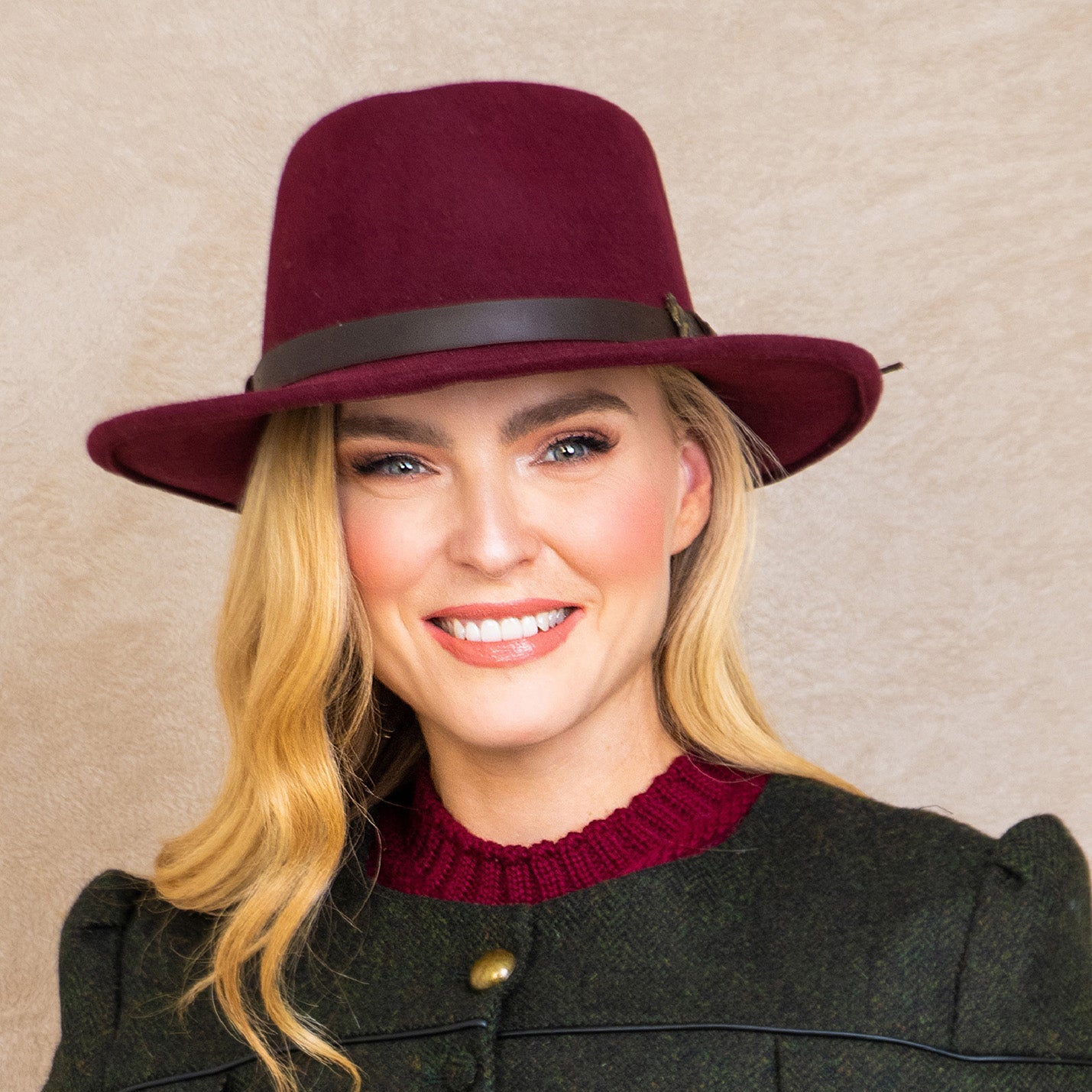 Jack Murphy 'Boston Hat' Burgundy