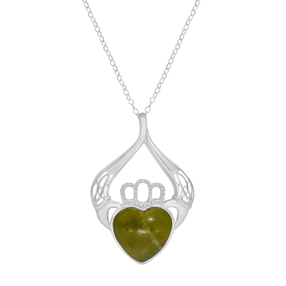 Connemara Marble - Claddagh Pendant