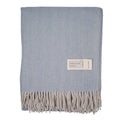 Wool Blanket Cornflower Herringbone