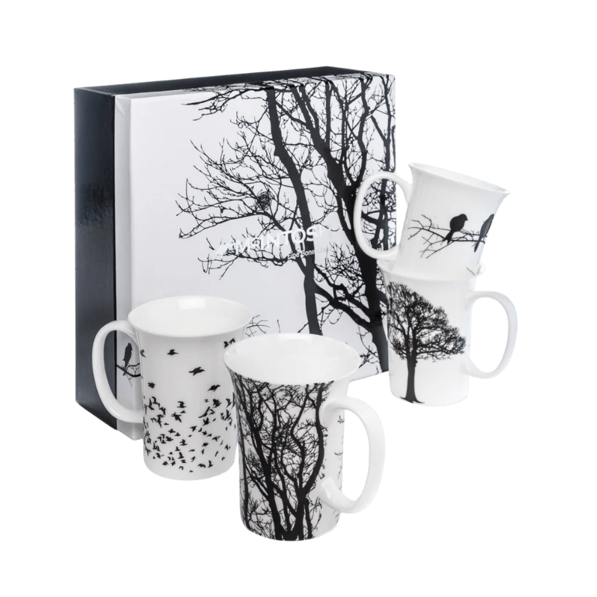 Eternal Silhouette set of 4 Mugs