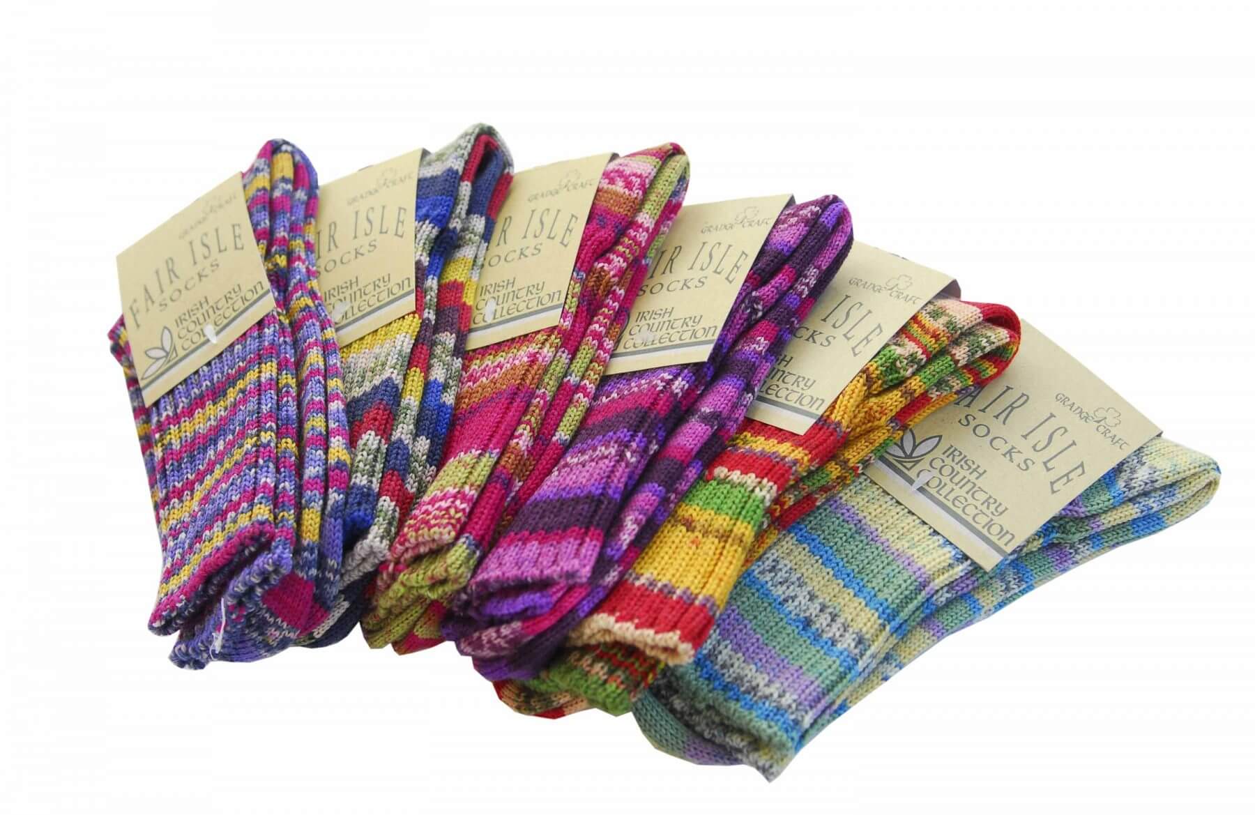 Ladies 'Fair Isles' Socks