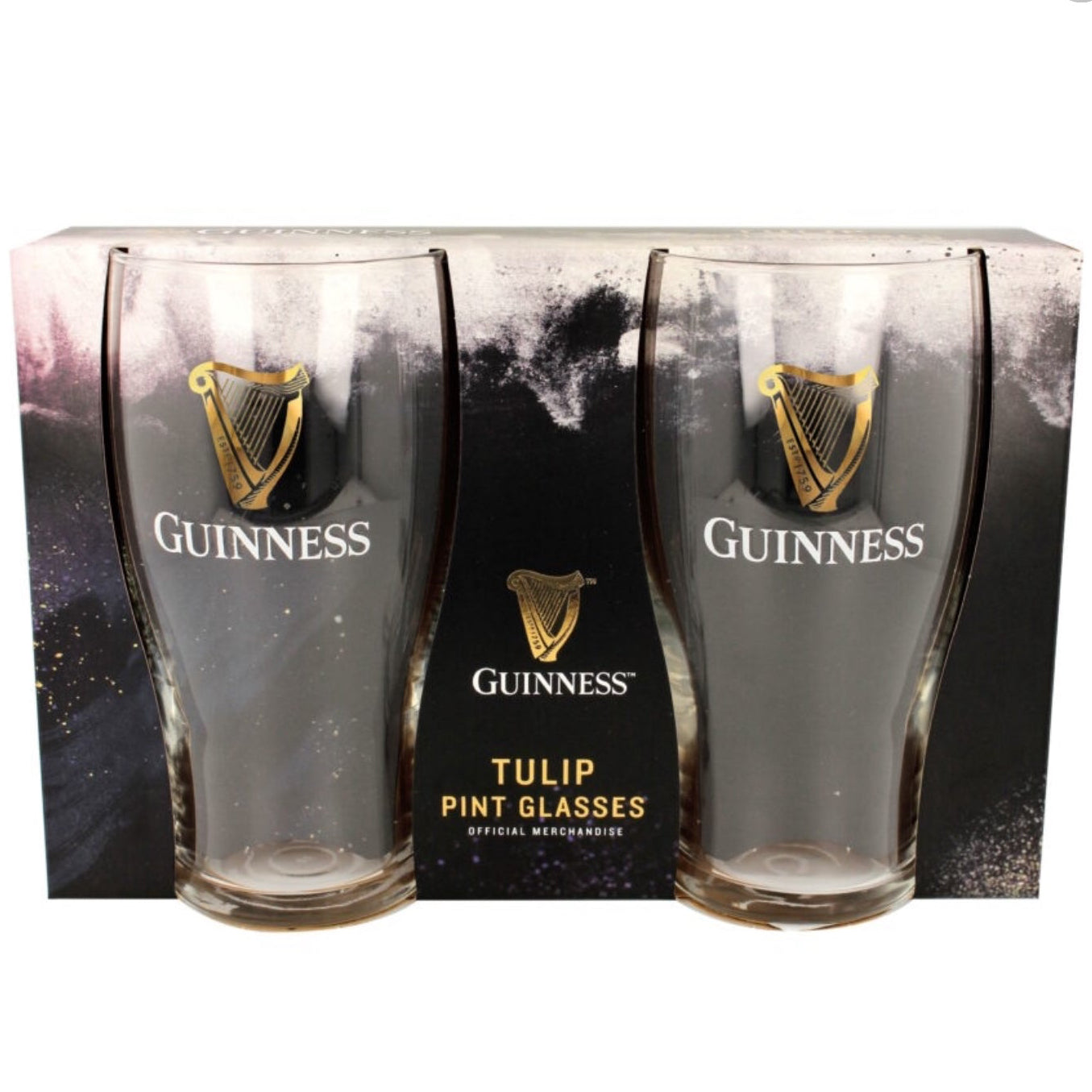 Guinness Embossed Tulip Pint - 2 Pack