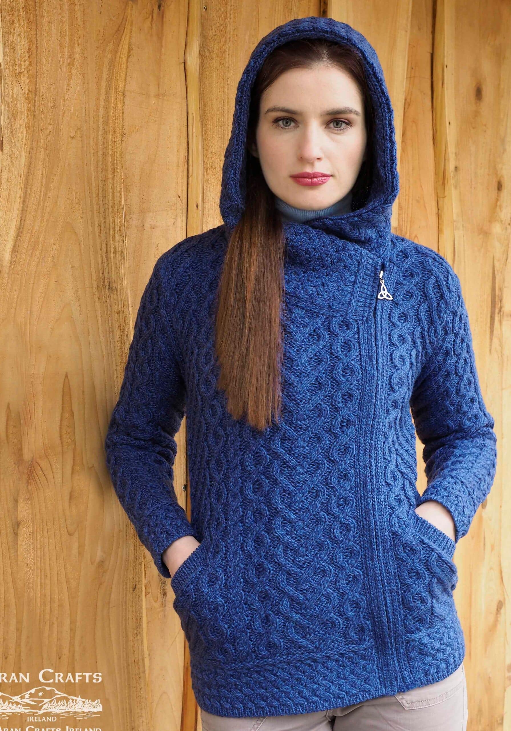 Aran Craft 'Blue' Side Zip