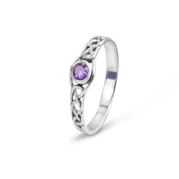 HY RING CELTIC/AMETHYST