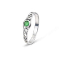 HY RING CELTIC/EMERALD