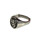 Lion Rampant Ring Silver