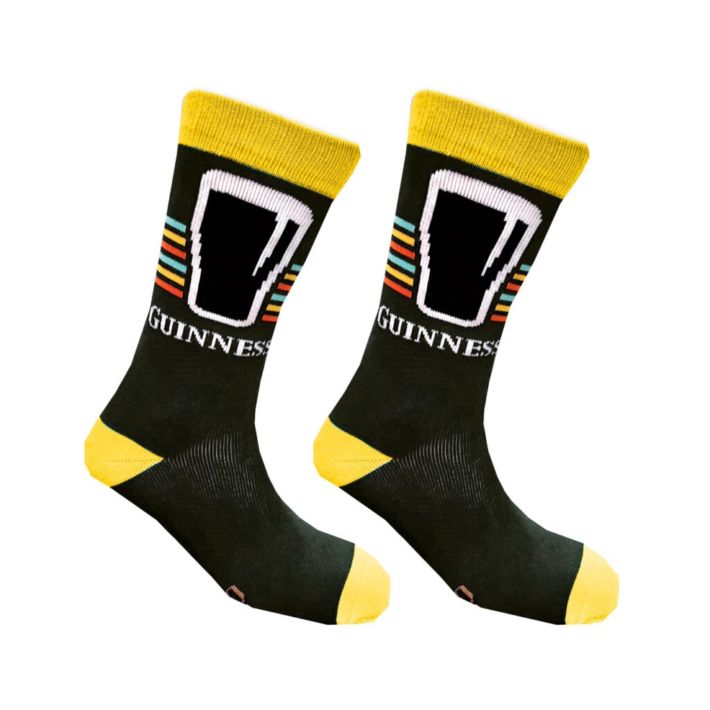 Guinness Socks - Black & Yellow