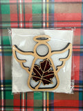 ORNAMENT MAPLE LEAF ANGEL