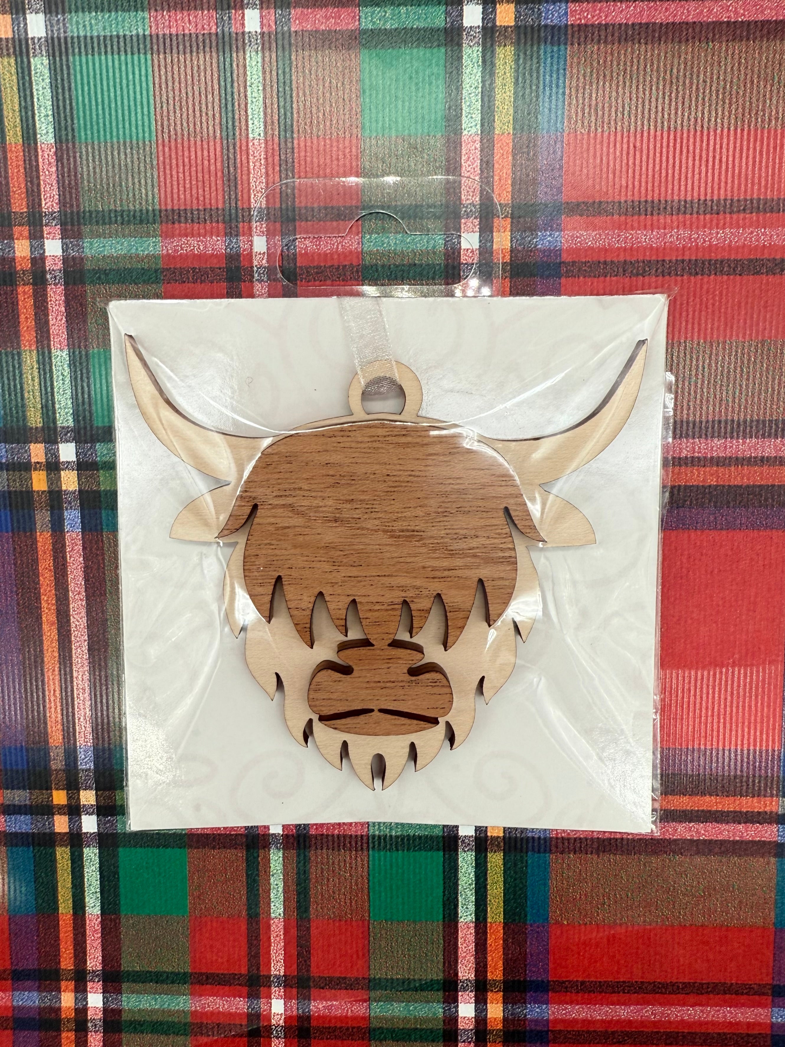 ORNAMENT HIGHLAND COW