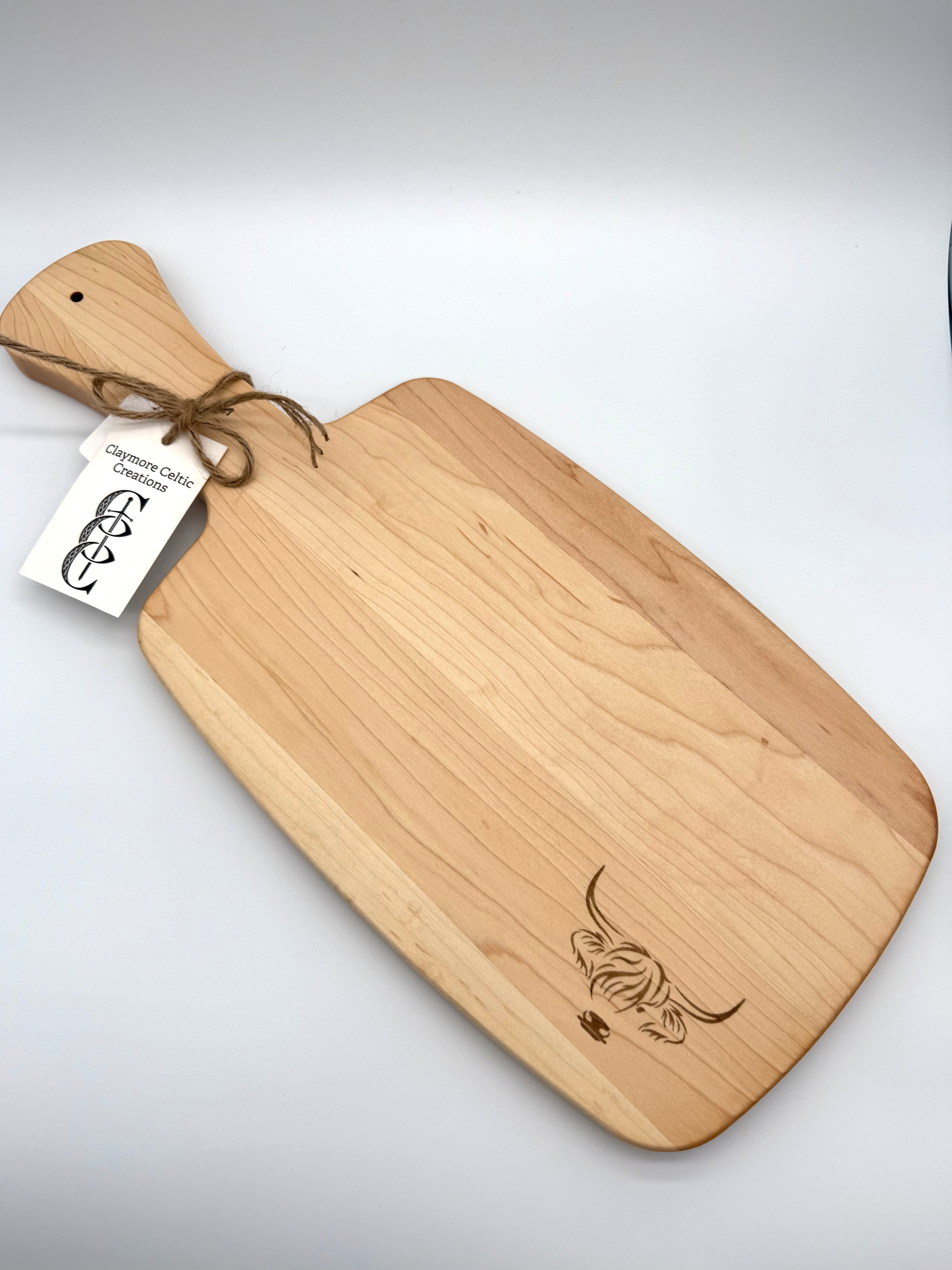Regular Cutting Board 'Maple/Highland Cow'
