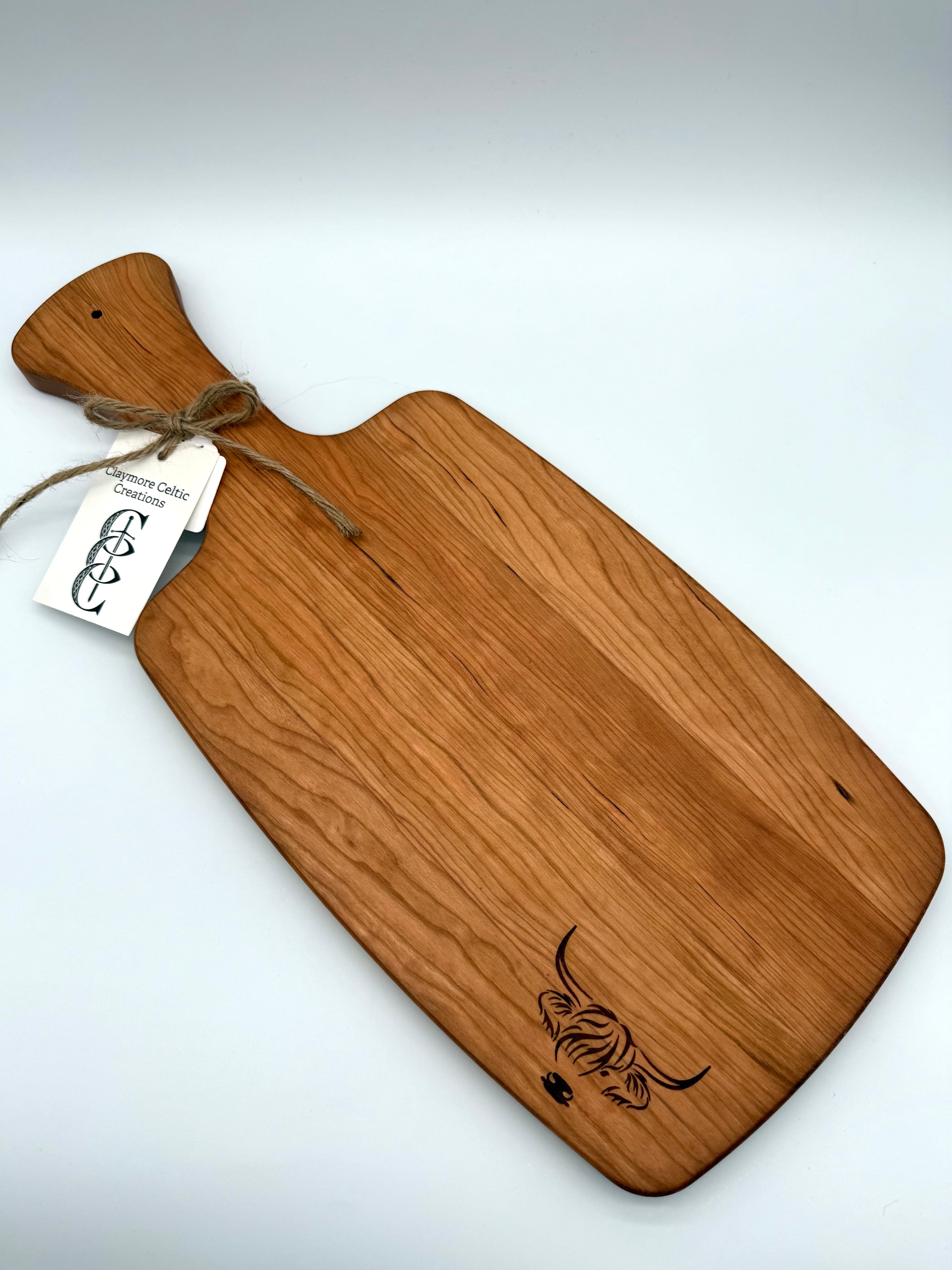 Regular Cutting Board 'Cherry/Highland Cow'