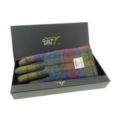 Ladies Gloves 'Multi Tartan' Medium
