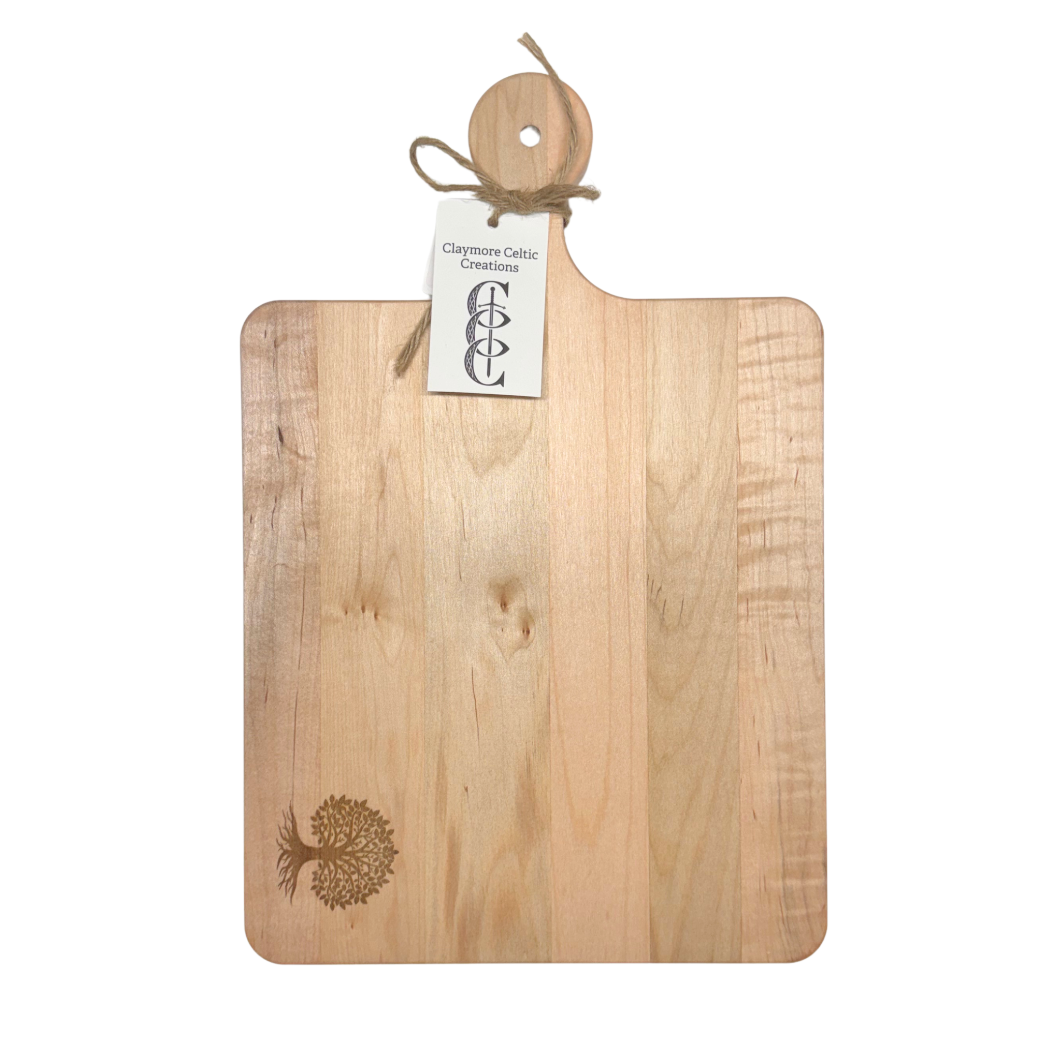 Square Cutting Board 'Maple/Tree of Life'