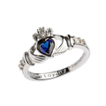 Birthstone Claddagh Ring - September