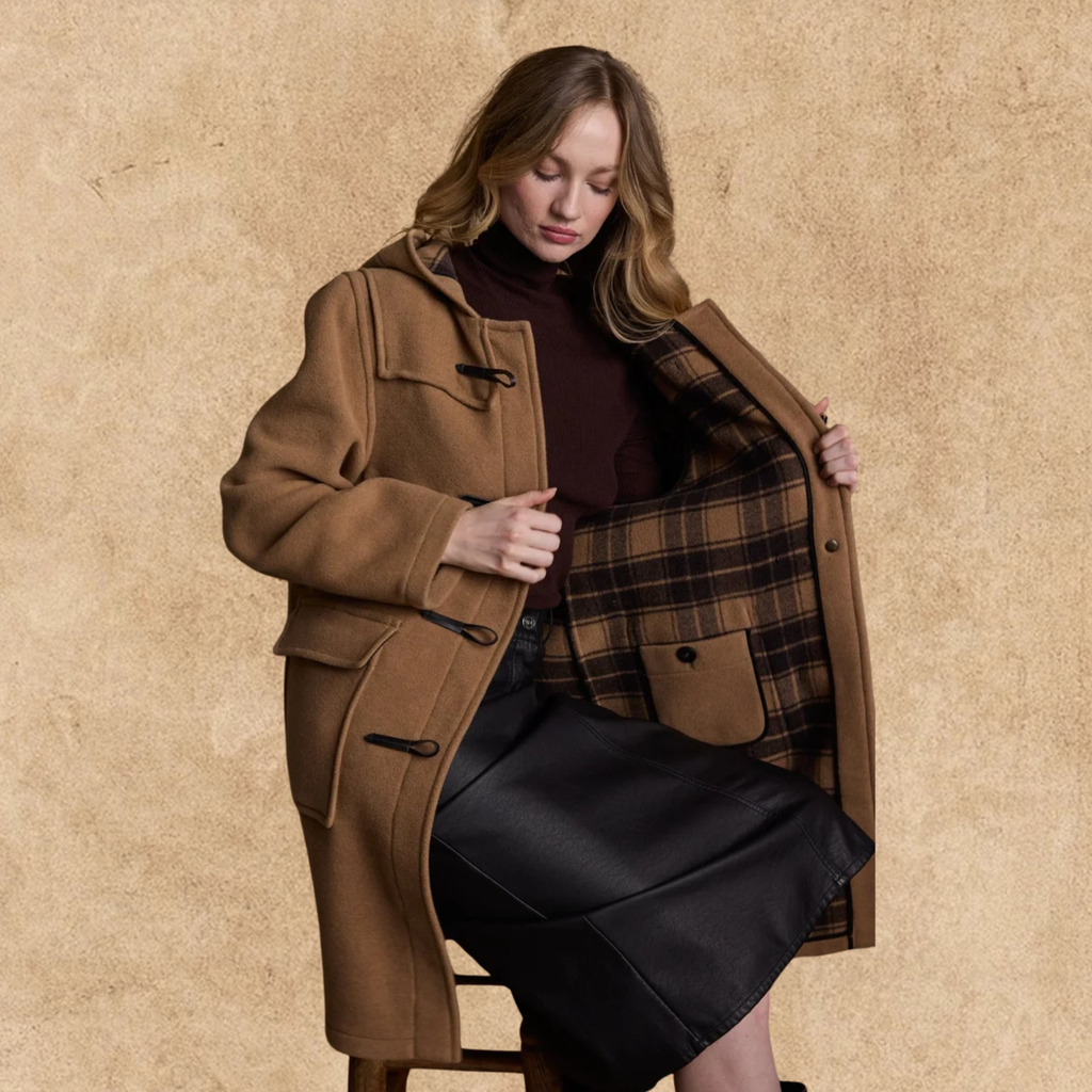 Alex Duffle Coat - Camel Blackwatch