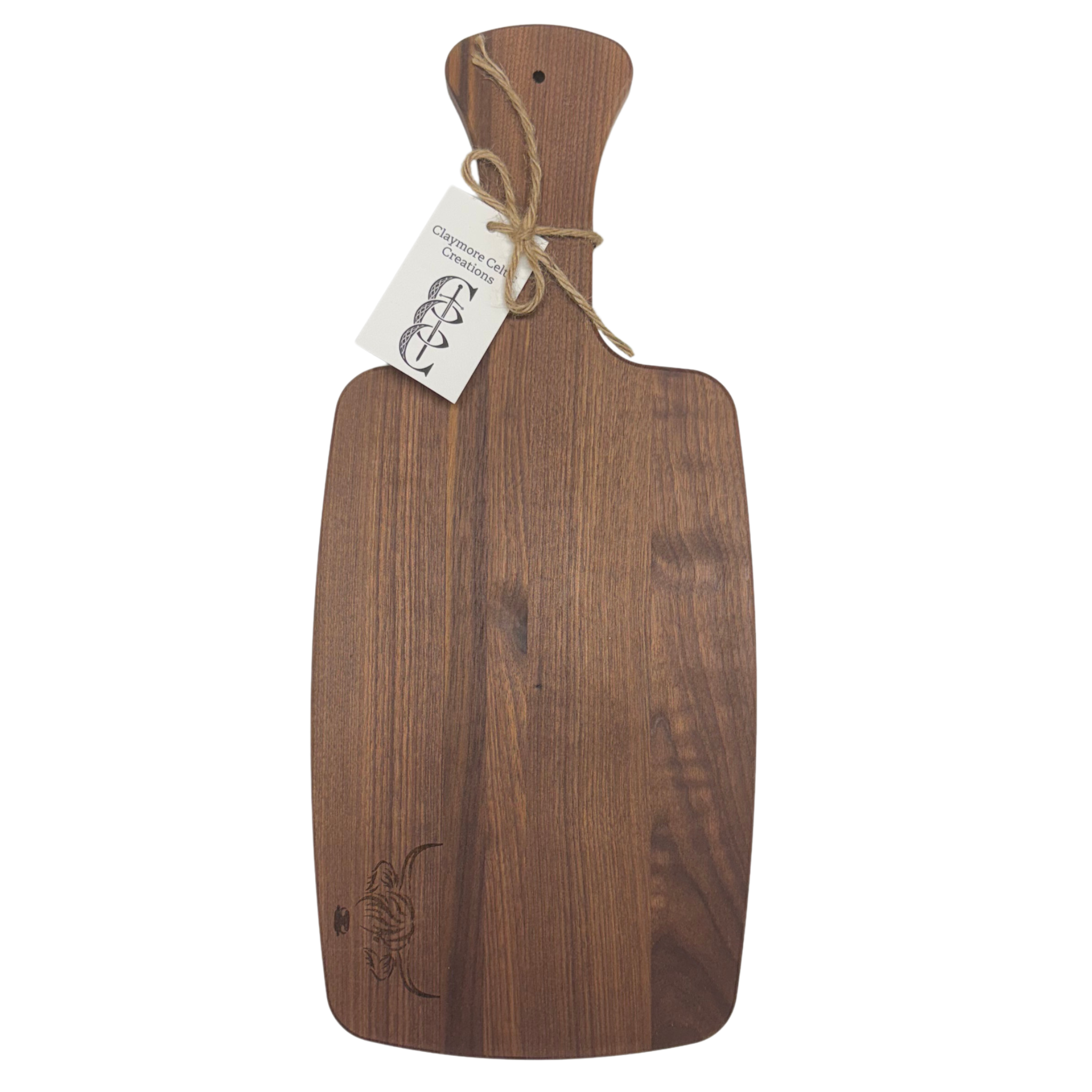Regular Cutting Board 'Walnut/Highland Cow'