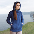 Kilkenny Side Zip Cardigan - Blue Marl