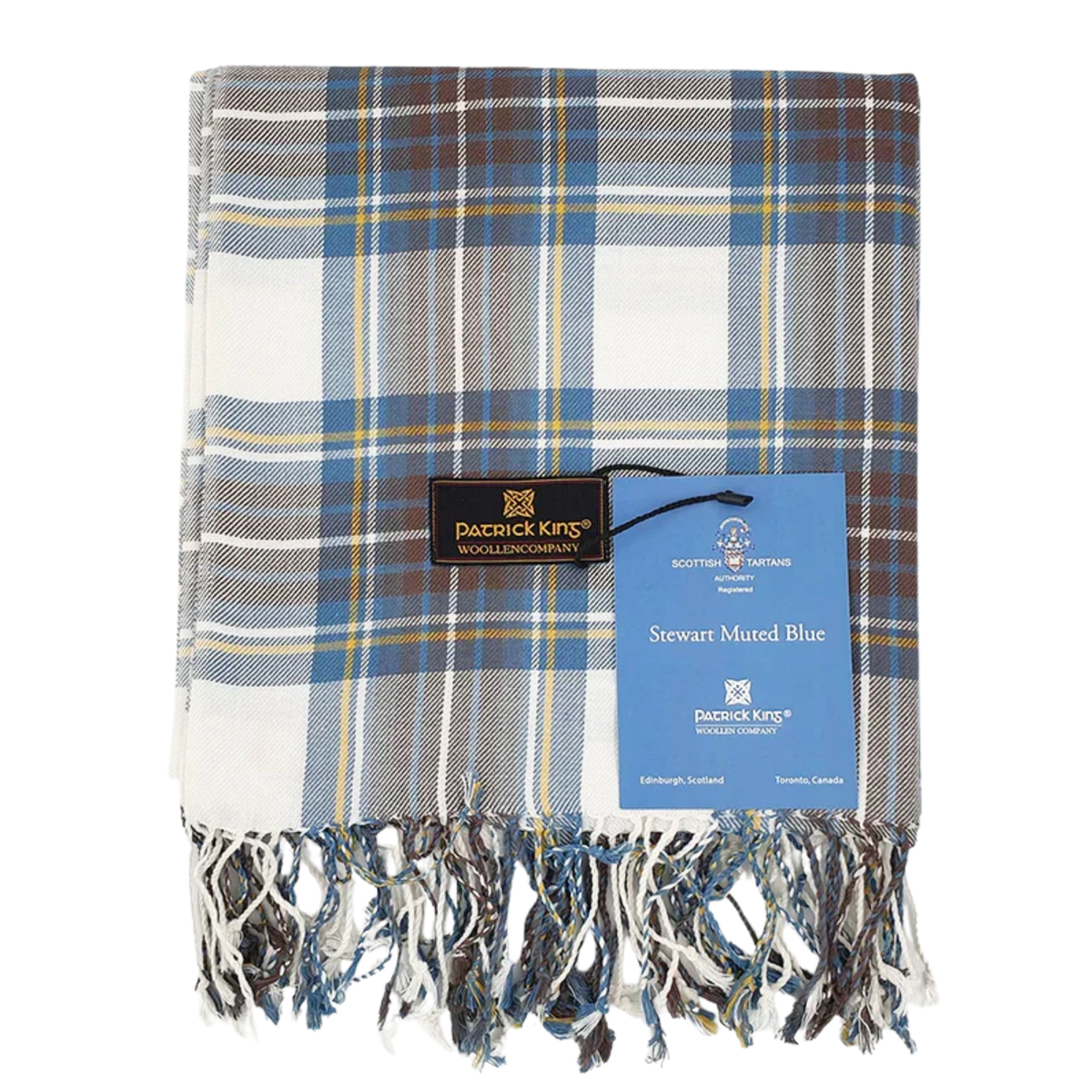 Shawl/Scarf - Stewart Muted Blue