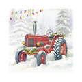 'Festive Tractor' Napkins