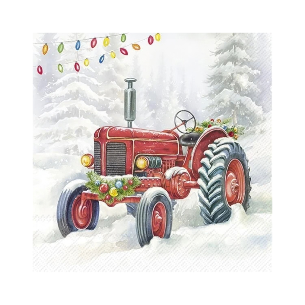'Festive Tractor' Napkins