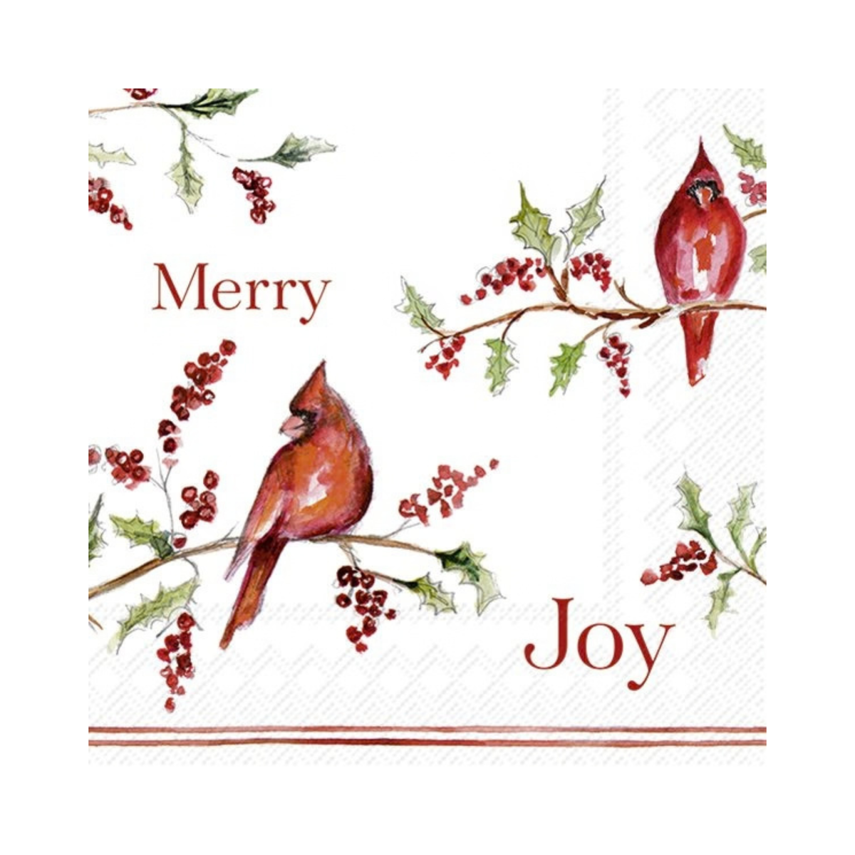 'Christmas Cardinal' Napkins