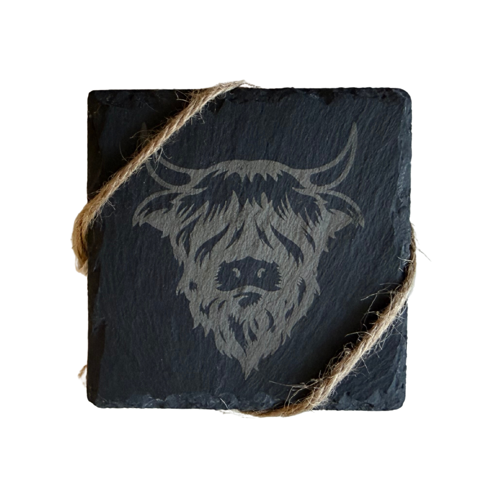Coaster Set - Highland Cow Face