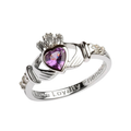 Birthstone Claddagh Ring - June