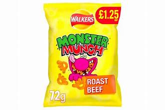 Walkers Monster Munch Roast Beef 72g