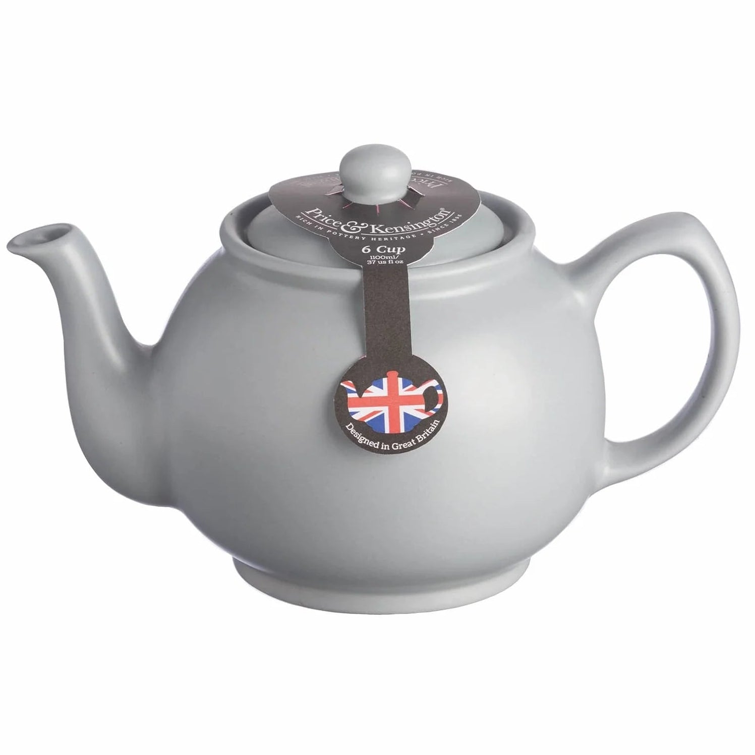 Grey Teapot - 6 Cup