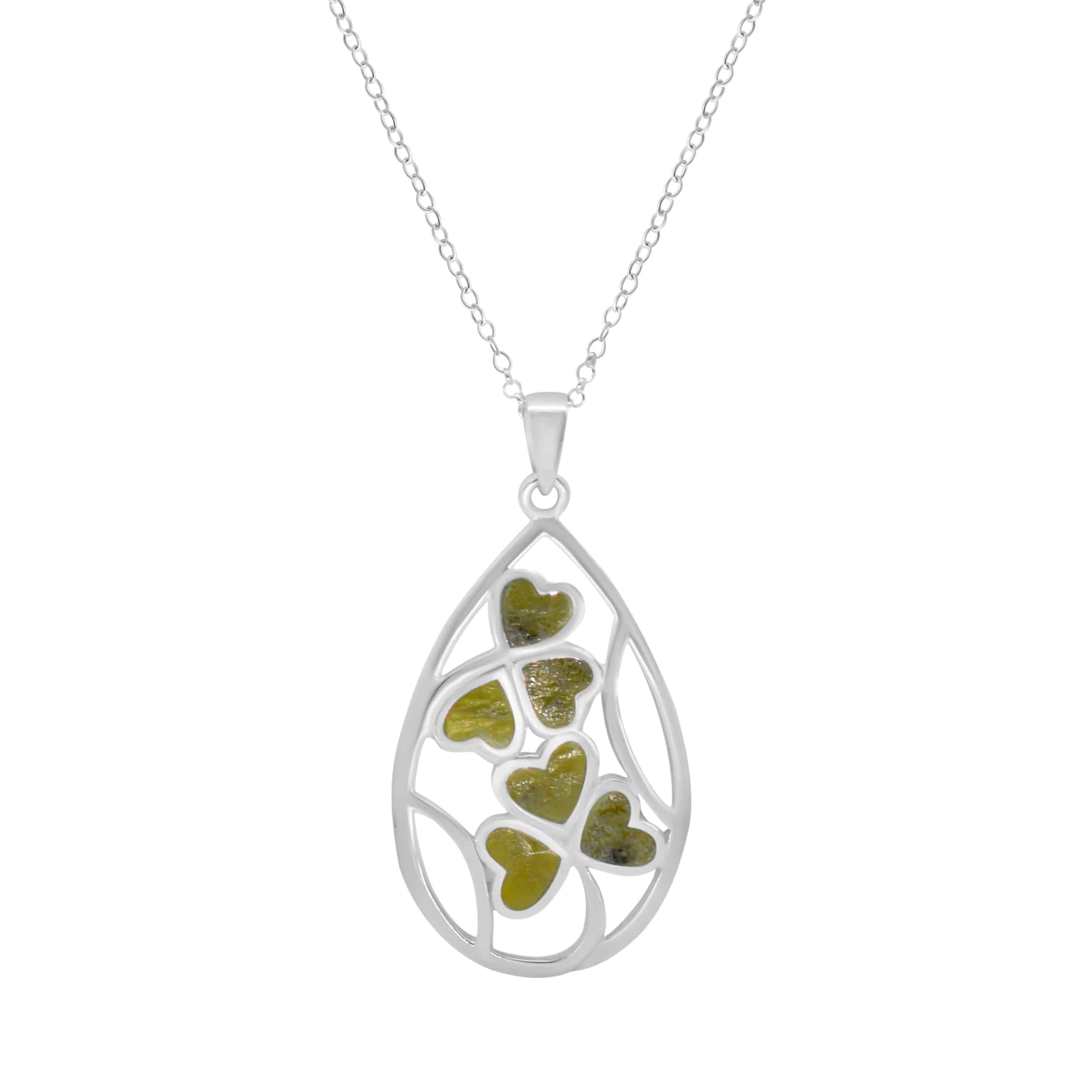 Connemara Marble - Shamrock Pendant