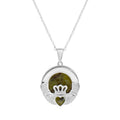 Connemara Marble - Claddagh Pendant