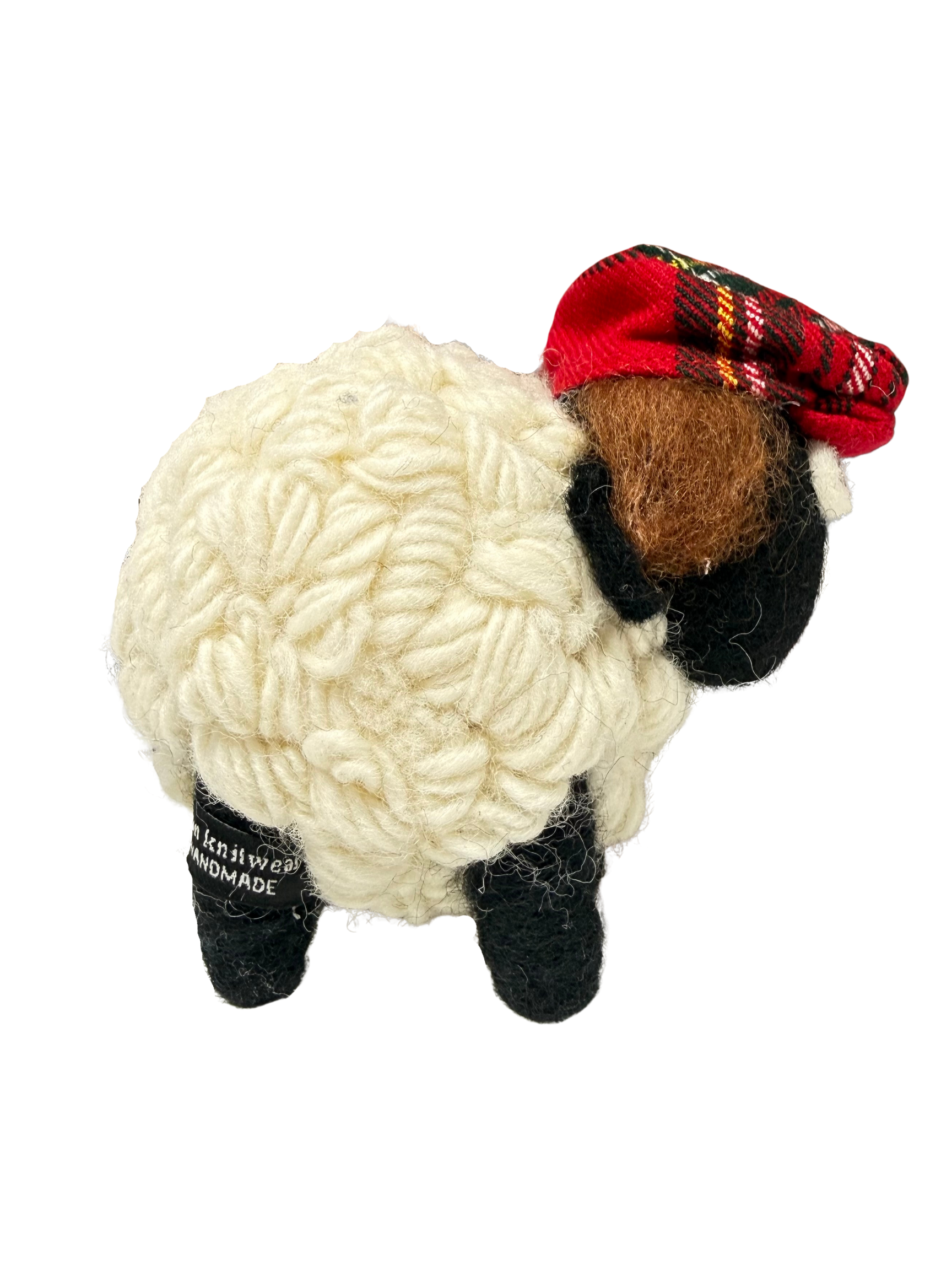 Erin Knitwear - Red Tartan Cap Sheep