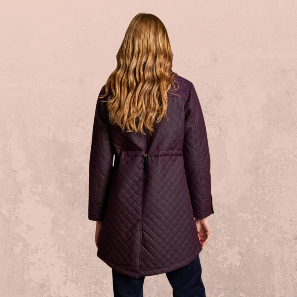 Jodie Wax Coat - Claret